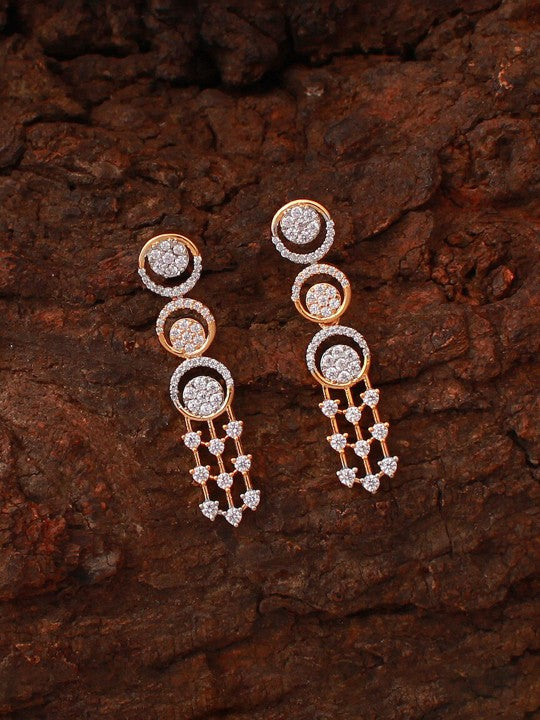 Gold-Plated Cubic Zirconia Studded Jewellery Set