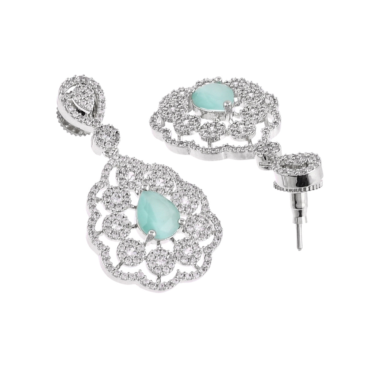 CZ Elegance Round Cut Zircons Jewellery Set