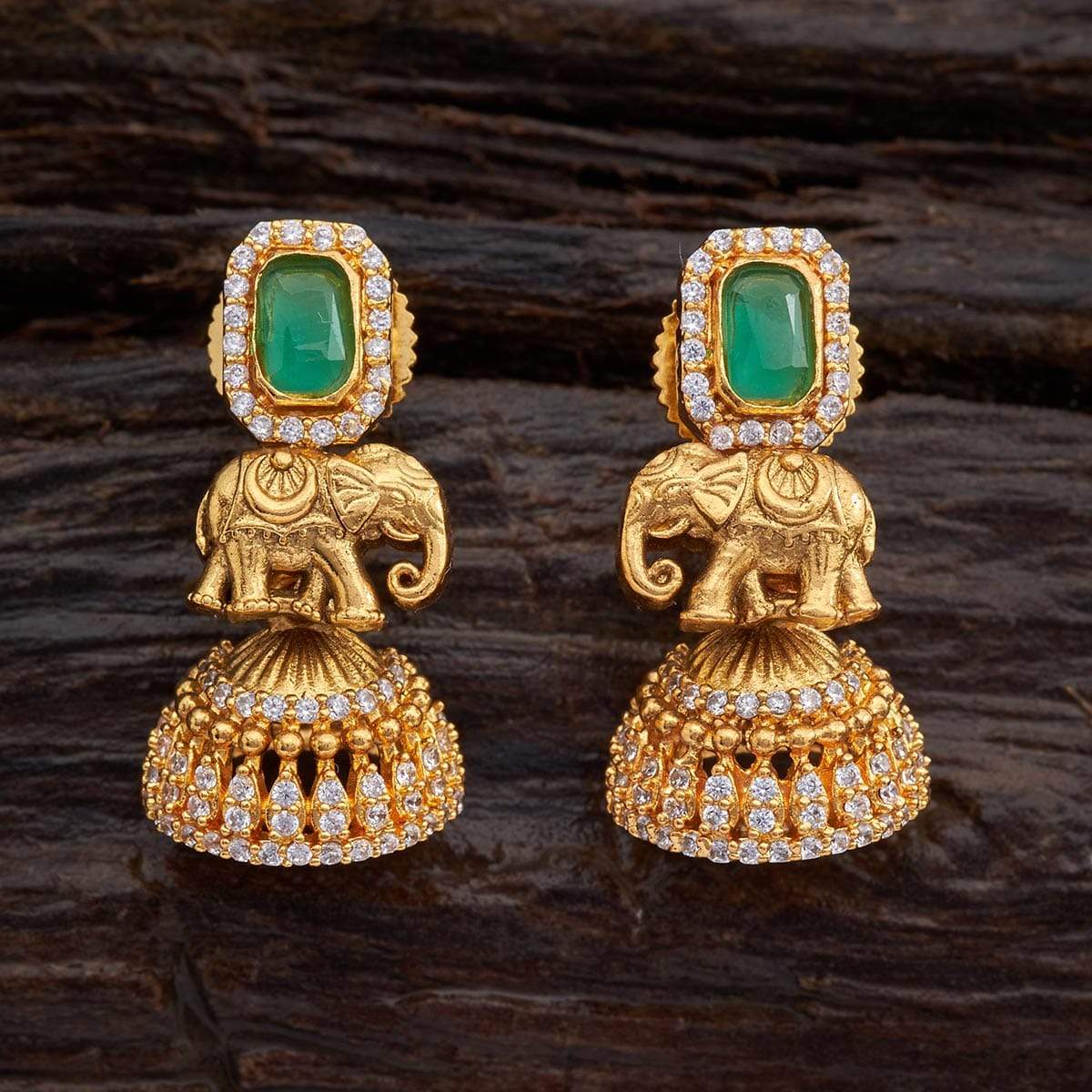 Kushals Fashion Jewellery Antique Earring 140062