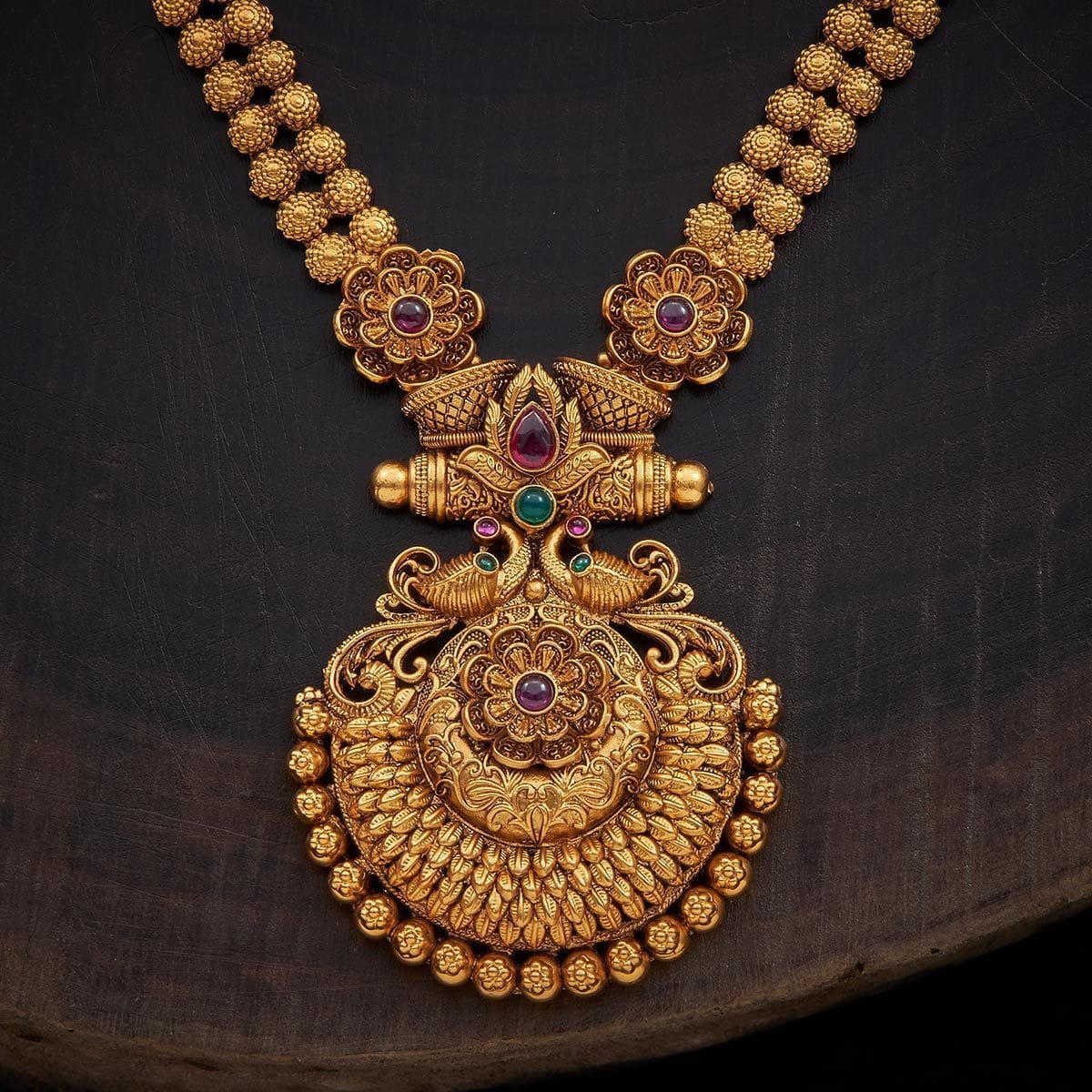 Kushal's Fashion Jewellery Antique Necklace 136186