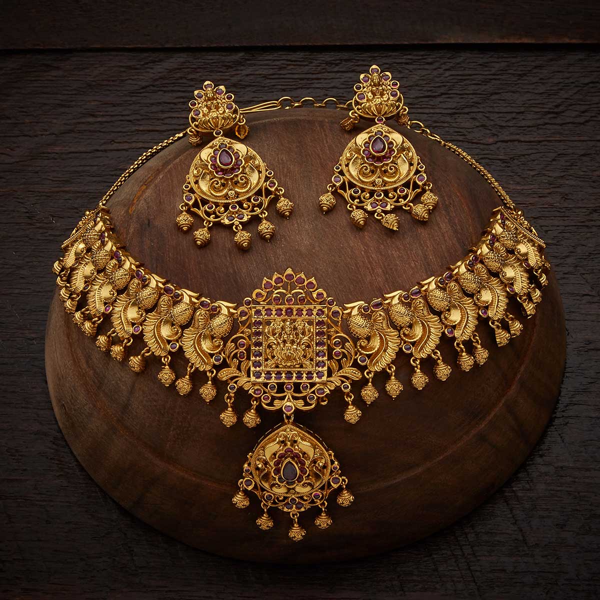 Kushal's Fashion Jewellery Antique Necklace 138959