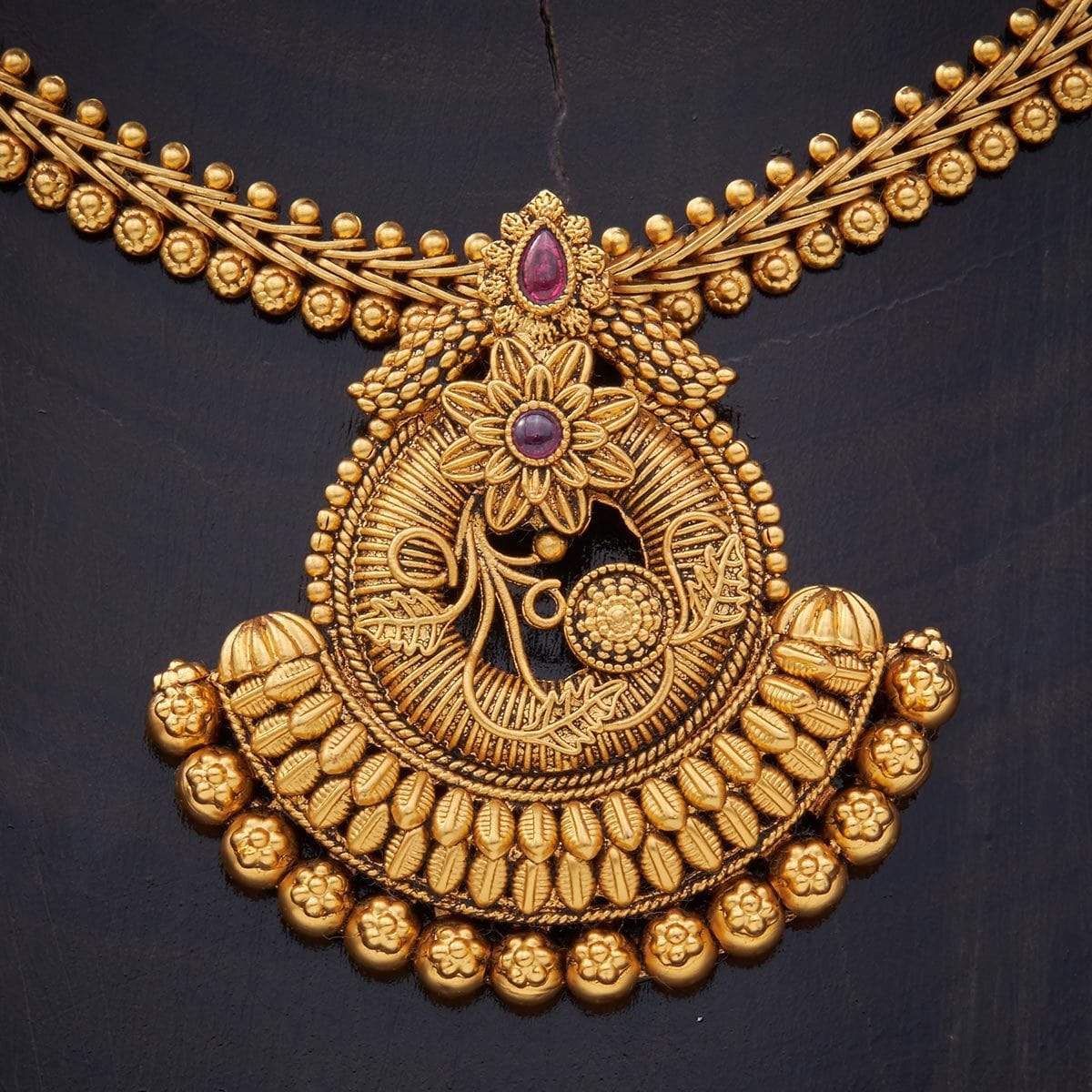 Kushal's Fashion Jewellery Antique Necklace 139963