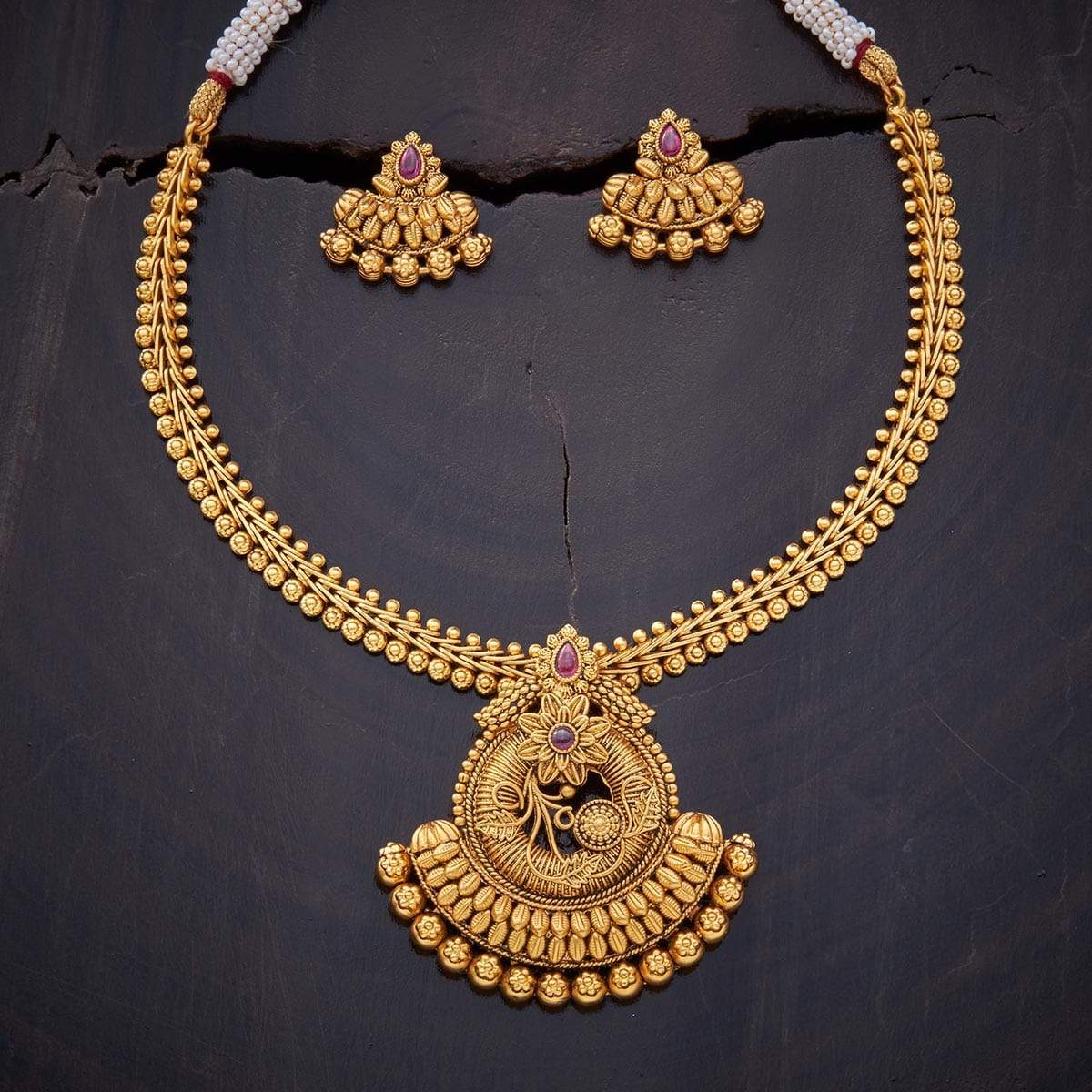 Kushal's Fashion Jewellery Antique Necklace 139963