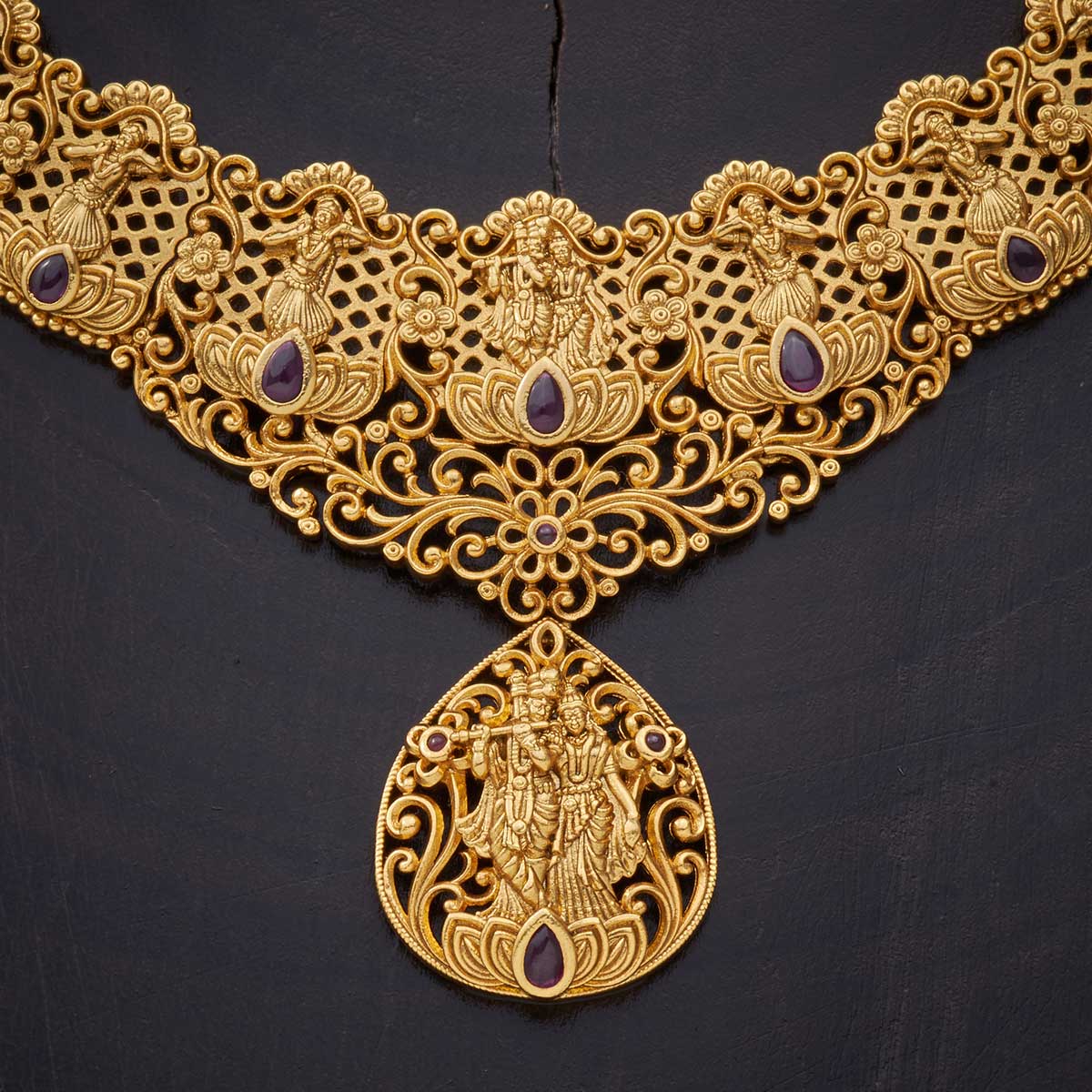 Kushals Fashion Jewellery Antique Necklace 140055