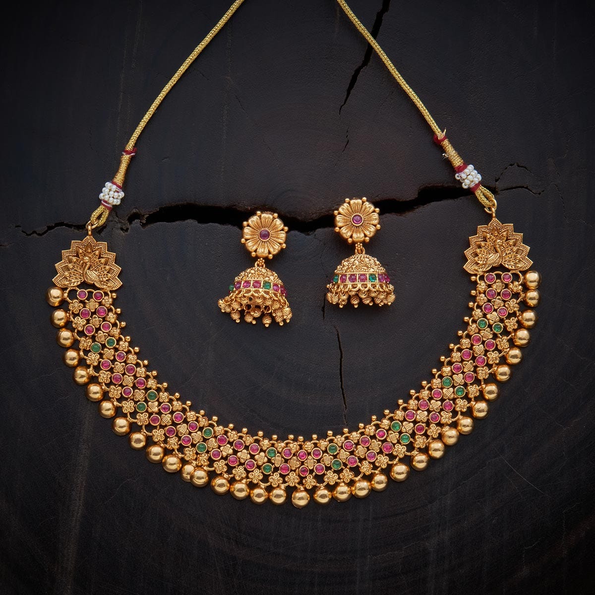 Kushal's Fashion Jewellery Antique Necklace 134380