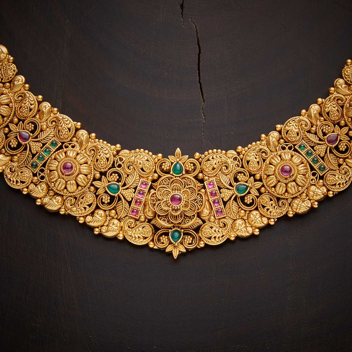 Kushal's Fashion Jewellery Antique Necklace 139678