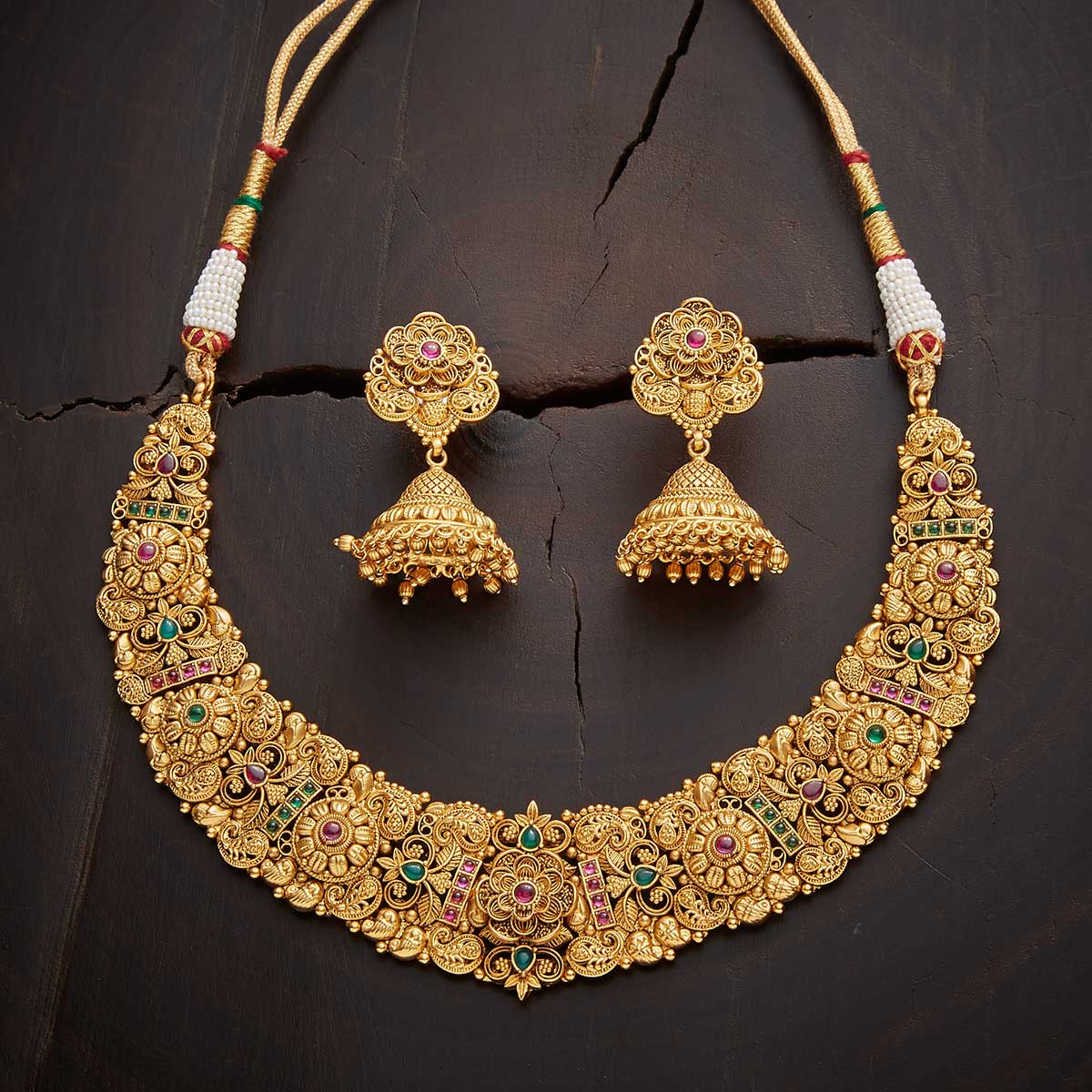 Kushal's Fashion Jewellery Antique Necklace 139678