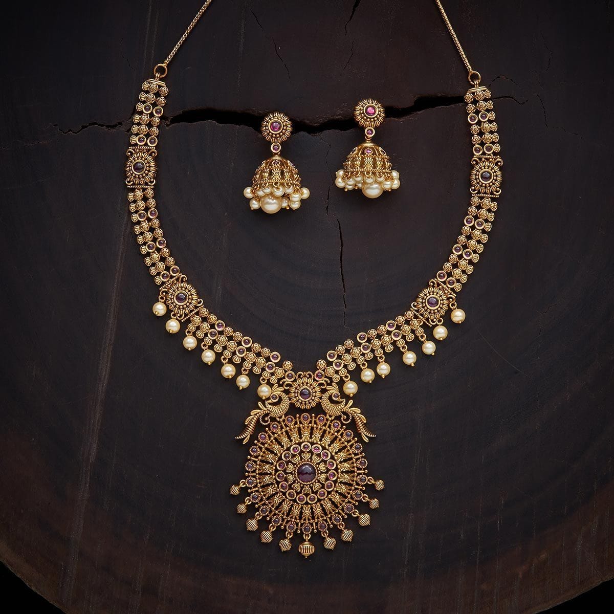 Kushal's Fashion Jewellery Swarnika Necklace 135560