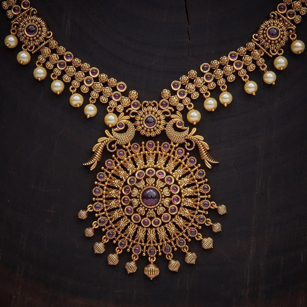 Kushal's Fashion Jewellery Swarnika Necklace 135560