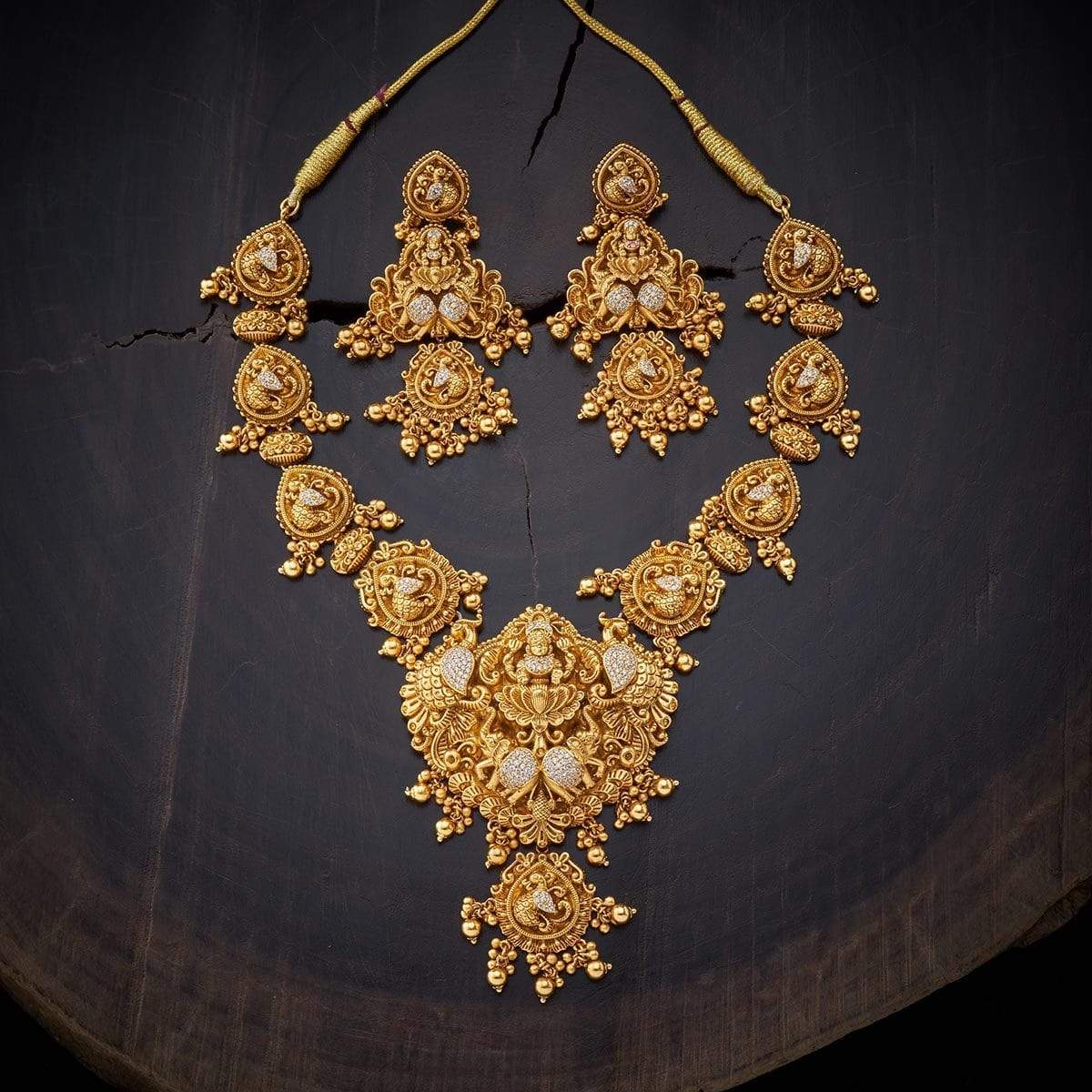 Kushal's Fashion Jewellery Antique Necklace 140609