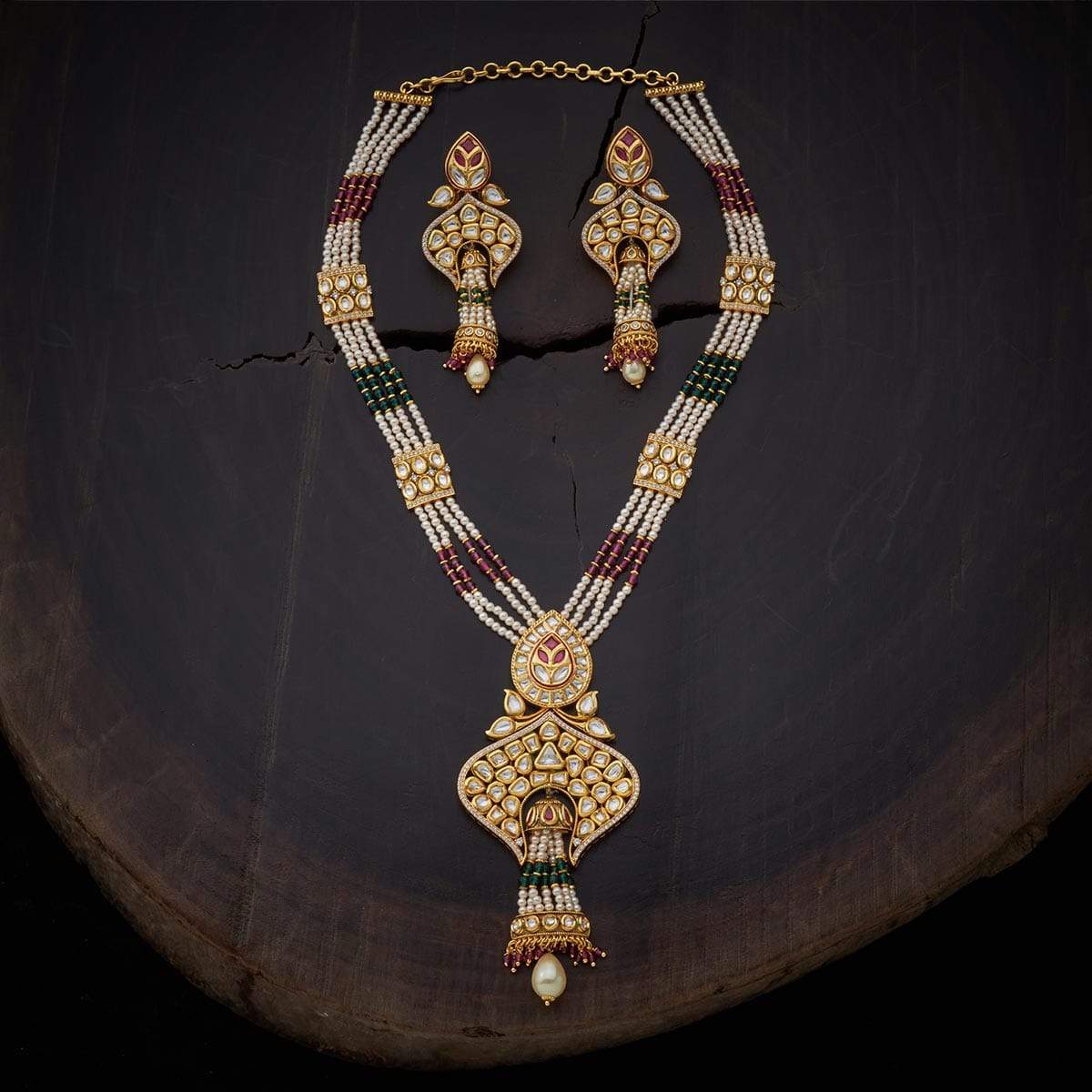 Kushal's Fashion Jewellery Kundan Necklace 137927