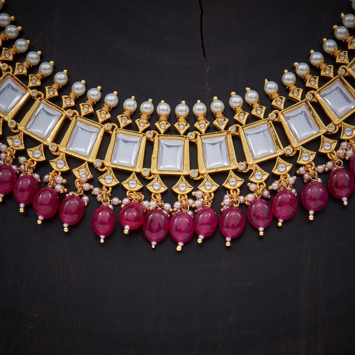 Kushal's Fashion Jewellery Kundan Necklace 127697